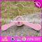 2017 New design lovely pink wooden hangers for baby clothes W09B071