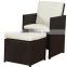 Outdoor Rattan Furniture Set Dining Table and Chairs