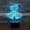 Novelty Valentine Gift 3D I love you Night Light 7 Color Change LED Table Lamp Gift