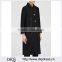 Wholesale Ladies Apparel Front Patch Pockets Black Wool Blend Jacket(DQE0354C)