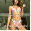 2016 latest new design sexy fashion hot sale the letter bikini women swimwear