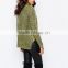 New Arrival Customized Ribbed Knitwear Sweater Stitch High Low Jumper with Side Splits