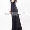 New Collection Black Maxi Evening Women Gown With Beading