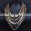 Vintage multilayer chain necklace jewelry,ethnic desgin for unisex costume accessories