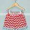New Style Summer Baby Red And White Stripes Cotton Shorts Fashion Icing Boutique Toddler Shorts