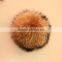 DIY 13cm Real Raccoon Fur Pompoms Fur Balls for Knitted Beanies Keychain and Scarves Shoes Real Fur Pom Pom Wholesale