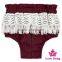 3DDK053 Lovebaby Wholesale 100% cotton solid color Pom Pom diaper soft high waist short daily baby diaper