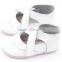 Fancy skidproof mary jane leather baby shoes