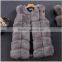 Russian long fur vest Fake fox vest for women sleeveless fur vest/Artificial leather