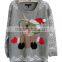 Reindeer Jacquard Tunic Pullover Ugly tight Christmas women cashmere jumper Sweater