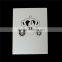 Paper Wedding Party Name Place Cards Crown Hollow Off-white