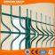 3D Curved Welded Wire Mesh Panel Fence With Peach Post