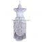 PF1087 satin yellow princess costume kids princess wedding dresses