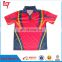100%polyester sublimation printing dri fit polo shirt with two buttons wholesale