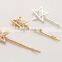 women colors stars metal hair bobby pins