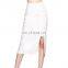 Custom Women Latest High Split Long Pencil Skirt Design