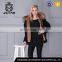 Top quality womens cheap faux fur jacket with fur collar