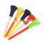 Plastic Golf Tees 83mm Durable Rubber Cushion Top Golf Tee