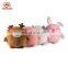 Small round series plush bear /fat pig stuffed animal toys