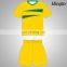 Uniform designs women yellow blue soccer jersey