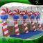 6.5ft Height Christmas Plastic Candy Cane For Decoration / Customize Advertising PVC Inflatable Candy Arches