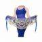 Bestdance Adult Belly Dance Hip Skirt Scarf Wrap Gem Waist Belt With Layers Golden Coins