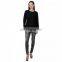 Black Super Classy Partywear Full Sleeve Top for girls