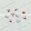 DZ-1010 silver foiled flat back glass pendant stones for jewelry making