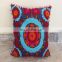 Pom Pom Vintage Suzani Cushion Cover Embroidered 16x16'' Indian Pillow Case