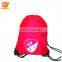 Customized Promotional Polyester Colorful Drawstring Bag