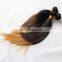 three tone ombre hair extensions virgin Peruvian hair weave bundles silky straight 1b/4/27 hot sale