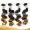 China Factory Cheap Peruvian Loose Wave Hair 3 tone color ombre hair 1b# & 4# & 27# tangle free crochet braids with human hair