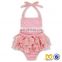 Cute Baby Triple Ruffle Lace Jumpsuit Toddler Valentines Onesie Baby Bodysuit