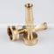 3" Adjustable Brass Garden Nozzle Fitting Brass Knurled High Pressure For Water From Spray To Jet Metal Hose Nozzle