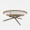 rectangle tempered glass with beveled edge tempered glass top coffee table
