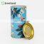 Customized Roasted Coffee Beans Cylinder Printed Round Kraft Paper Boxes with Tin Lid