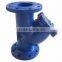 Universal Cast Iron Flanged Connection Y Type Stainer on Pipe Line