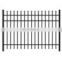 hot sale Xinhai #20 H 5 ft * W 6 ft power coated Aluminium alloy ornamental fence panel with Majestic head