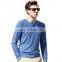 Merino Wool Cashmere Blend Knitted Mens Henley Sweater Shirt
