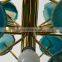 Agate hotel table lamp with eletric port table lamp marbel golden table lamp