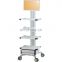 Hot selling Medical Syringe Pump Trolley Aluminum and ABS Trolley for Hospital