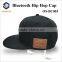 washable bluetooth head cap military style caps