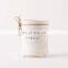 New Custom embossed White handmade kitchen ceramic canister utensils holder