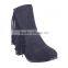 Best selling woman high heel ankle boots side macrame china forester back zipper boots