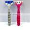 Manufacturer wholesale rubber handle shavers disposable shaver for women