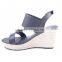 2016 hot fashion spring pump platform wedges buckle strap sandals for women