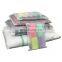 Pack 10cm Width Clear Self Adhesive Seal Plastic Custom Cloth Opp Packaging Bag with ziplock
