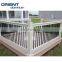 High Quality Different Types Of Black Spindle Deck Railing Prefab Metal Black Aluminum Deck Railing systems