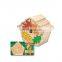 Simple and useful artificial raw dry wood bird house with paints and brush,hand-made novelty cottage bird nest wood package box