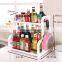 2021 New double layers kitchen plastic spice storage  shelf